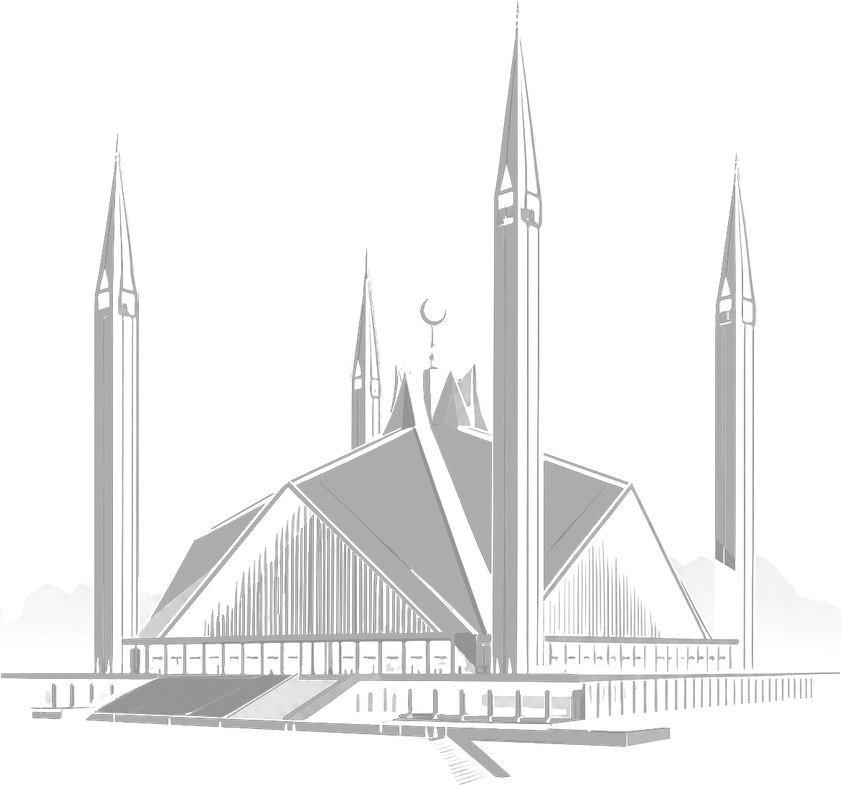 Tiny Lahore skyline rendered as scatter dots